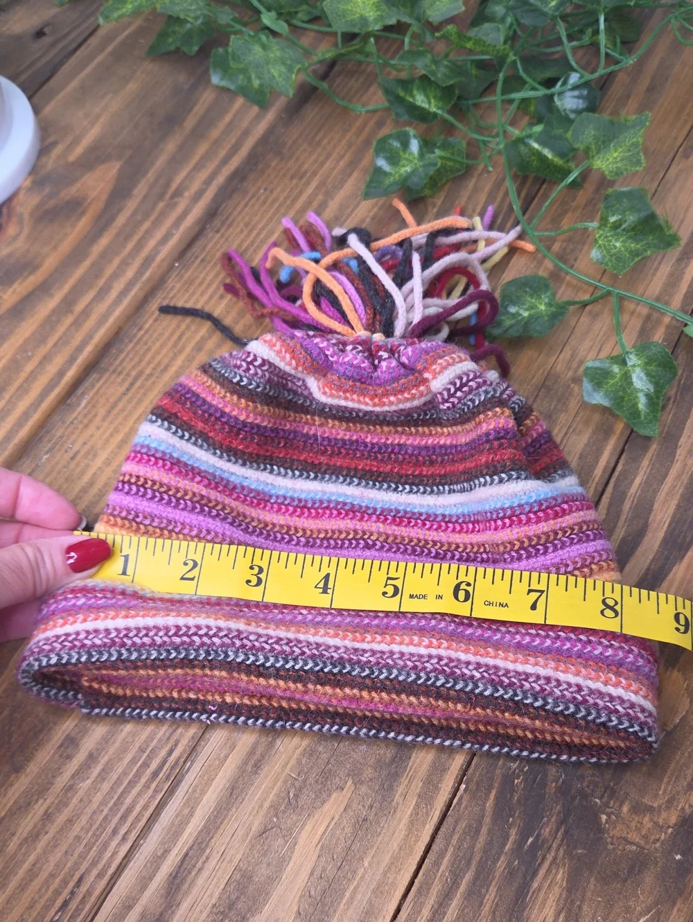 William Brunton. Hand Knit Beanie. Lambswool. OSFA. Excellent Condition